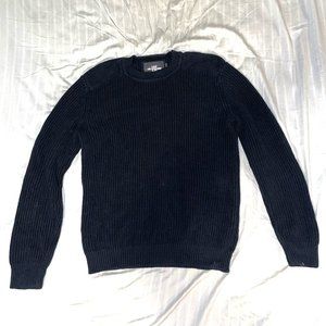 H&M Navy Blue Knit Sweater (Lg)